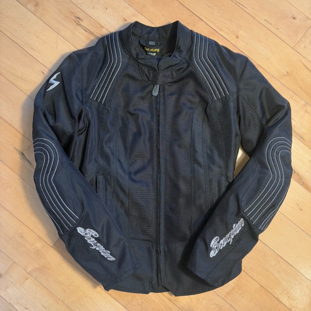 SCORPION USA EXO GET STUNG MOTORCYCLE JACKET Protective Gear Black Size XS